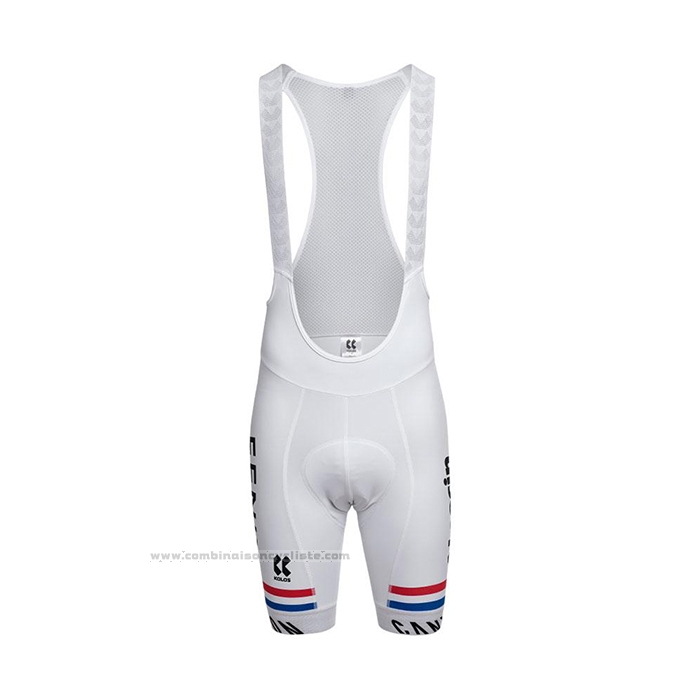 2022 Maillot Cyclisme Alpecin Fenix Rouge Blanc Bleu Manches Courtes et Cuissard